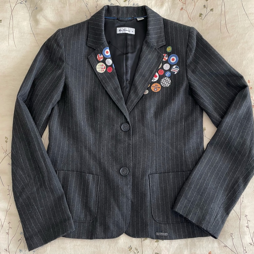 Ben Sherman Women’s Mod Pinstripe Blazer - M